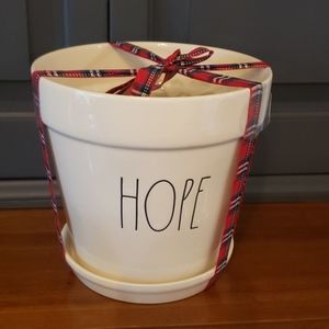 Rae Dunn HOPE Flower Pot